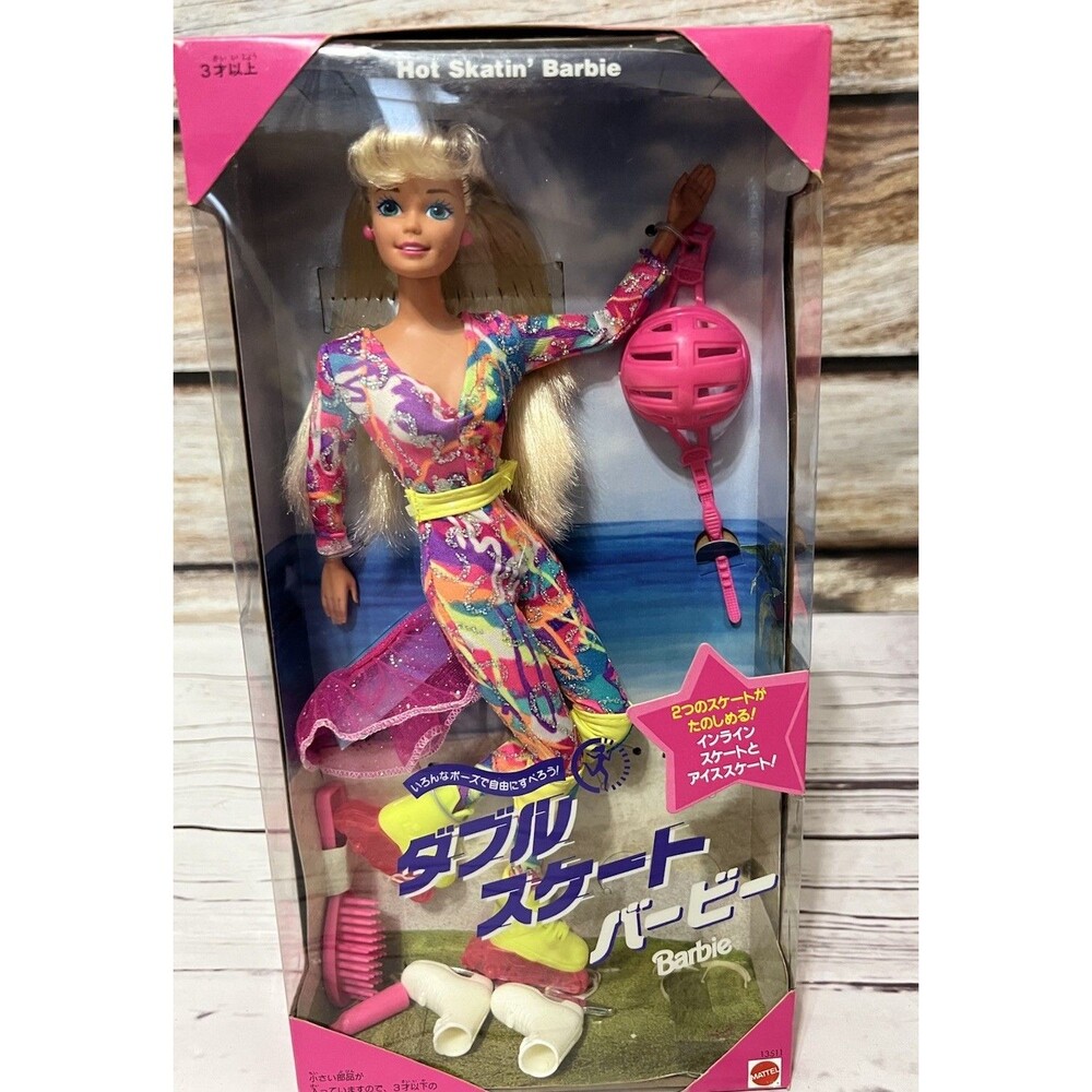 Mattel 13511 Barbie Hot Skatin Barbie Japanese Doll New In Box Rare